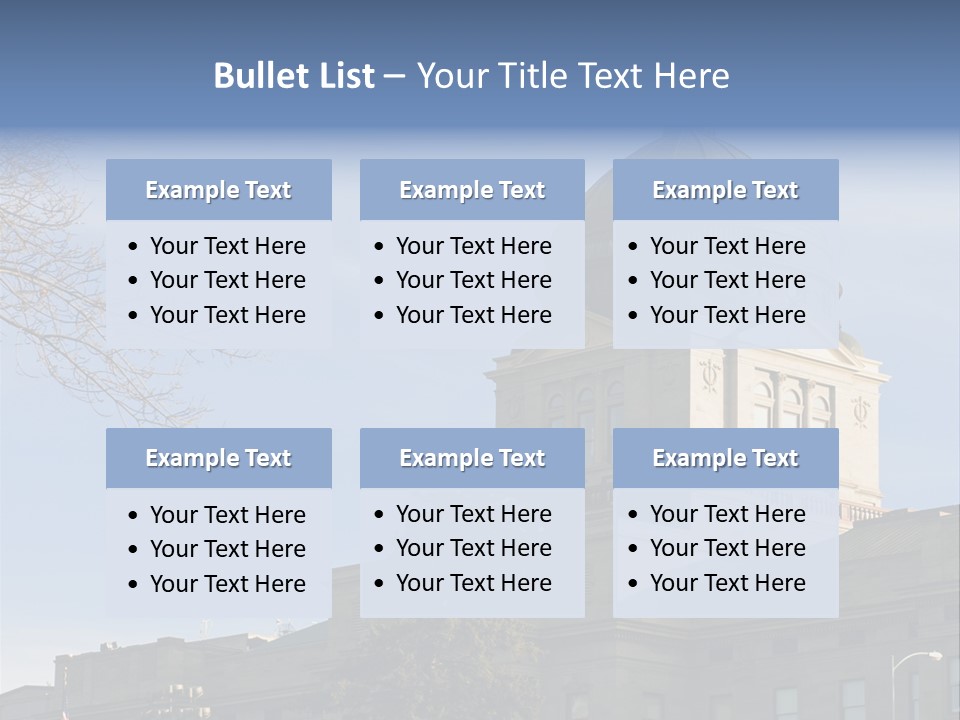 The Montana State Capitol Building In Downtown Helena PowerPoint Template