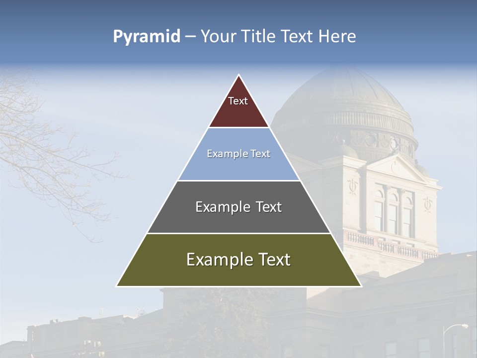 The Montana State Capitol Building In Downtown Helena PowerPoint Template