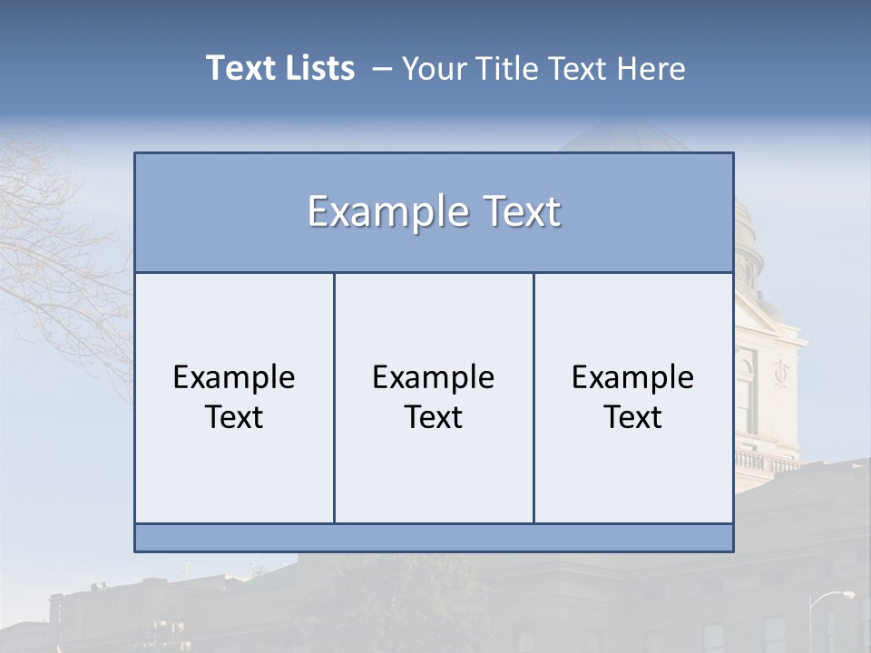 The Montana State Capitol Building In Downtown Helena PowerPoint Template