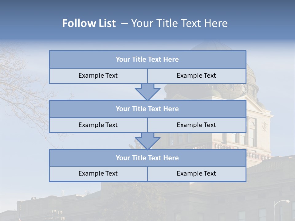 The Montana State Capitol Building In Downtown Helena PowerPoint Template