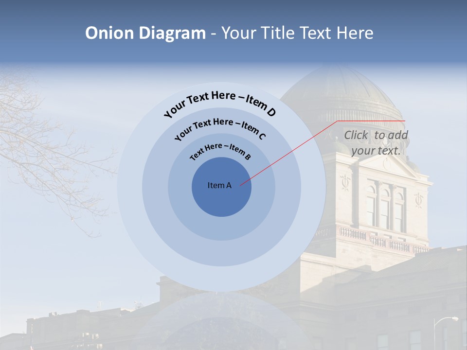 The Montana State Capitol Building In Downtown Helena PowerPoint Template