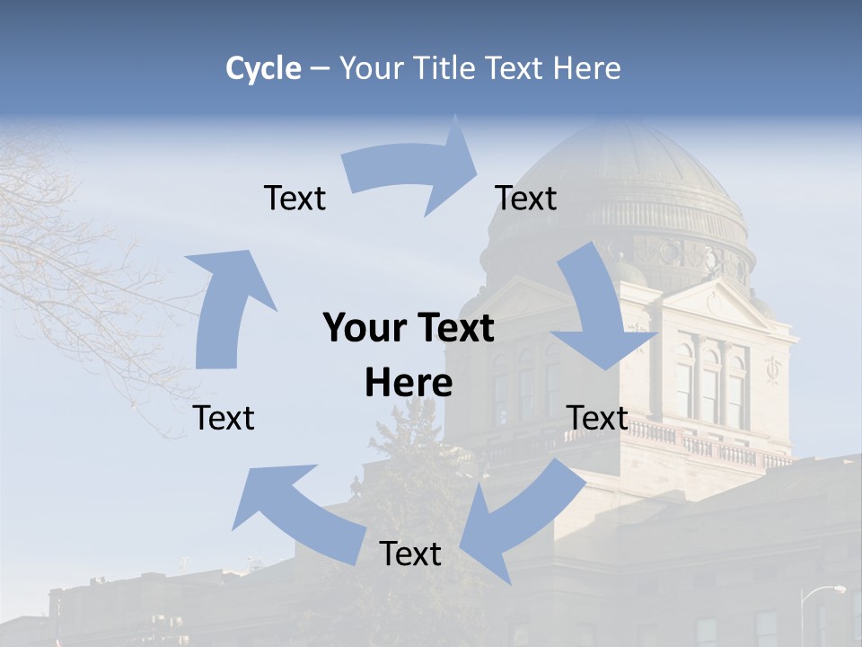 The Montana State Capitol Building In Downtown Helena PowerPoint Template