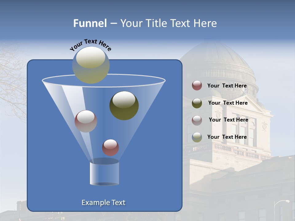 The Montana State Capitol Building In Downtown Helena PowerPoint Template