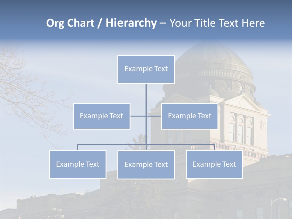 The Montana State Capitol Building In Downtown Helena PowerPoint Template