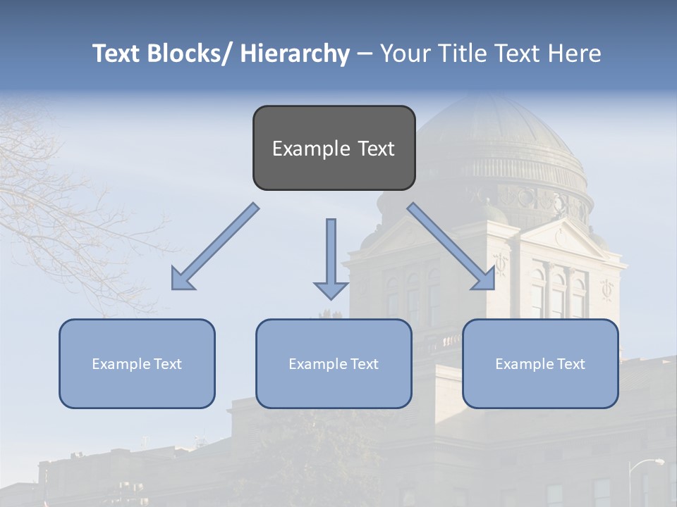 The Montana State Capitol Building In Downtown Helena PowerPoint Template