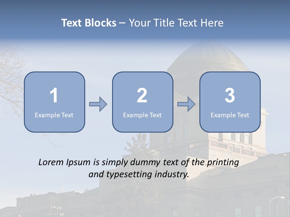 The Montana State Capitol Building In Downtown Helena PowerPoint Template