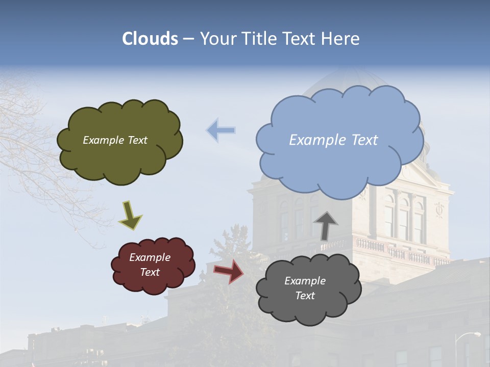 The Montana State Capitol Building In Downtown Helena PowerPoint Template