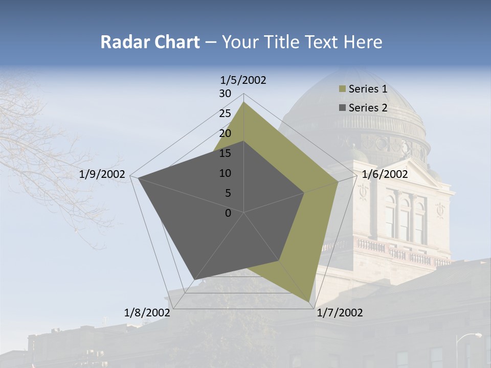 The Montana State Capitol Building In Downtown Helena PowerPoint Template