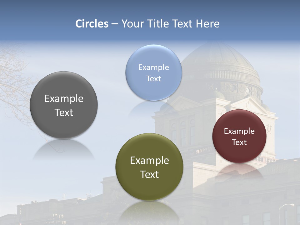 The Montana State Capitol Building In Downtown Helena PowerPoint Template