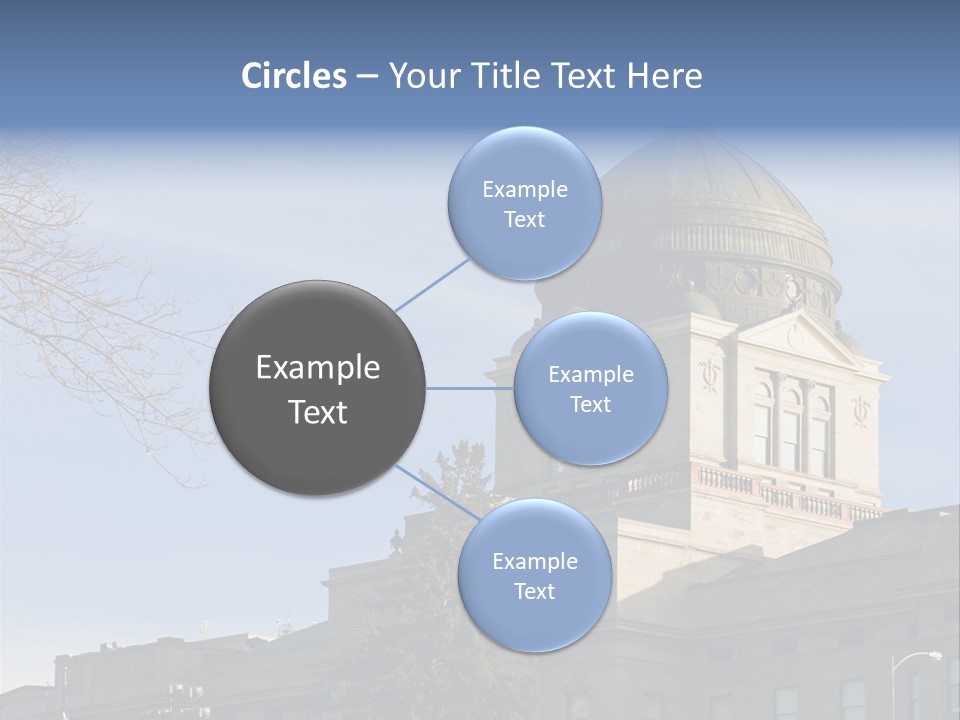 The Montana State Capitol Building In Downtown Helena PowerPoint Template