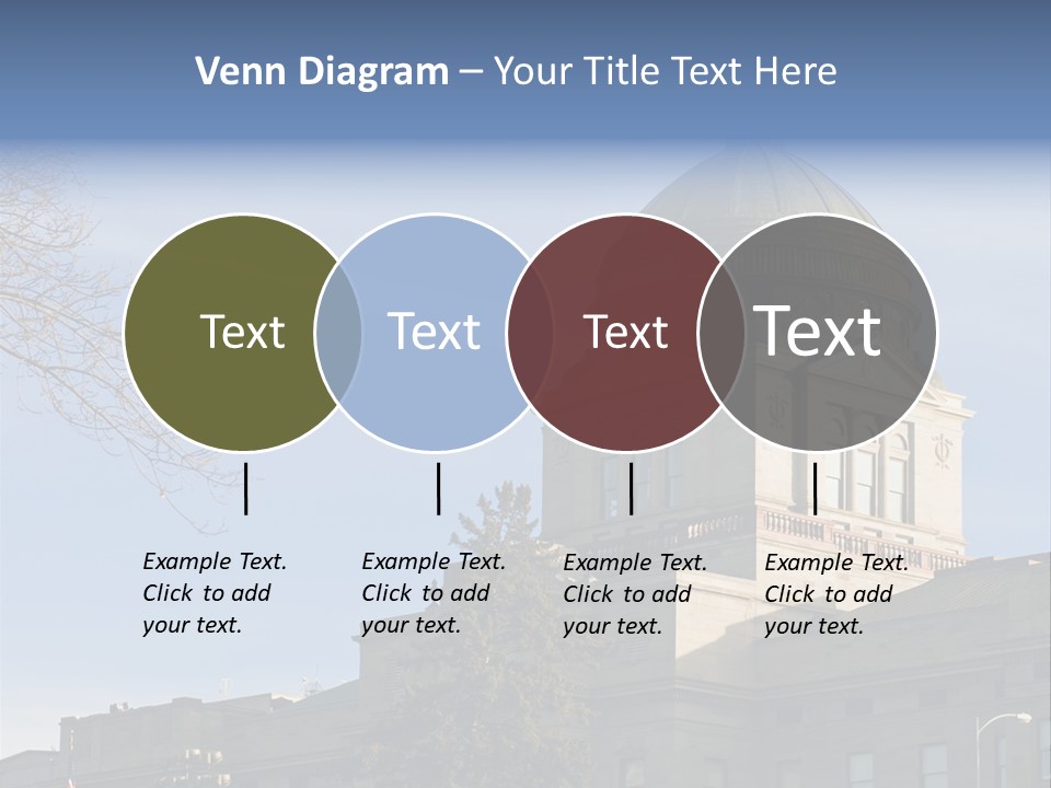 The Montana State Capitol Building In Downtown Helena PowerPoint Template