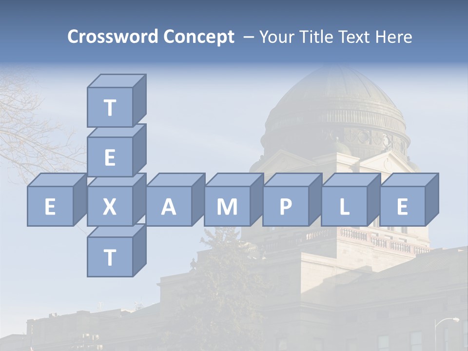 The Montana State Capitol Building In Downtown Helena PowerPoint Template