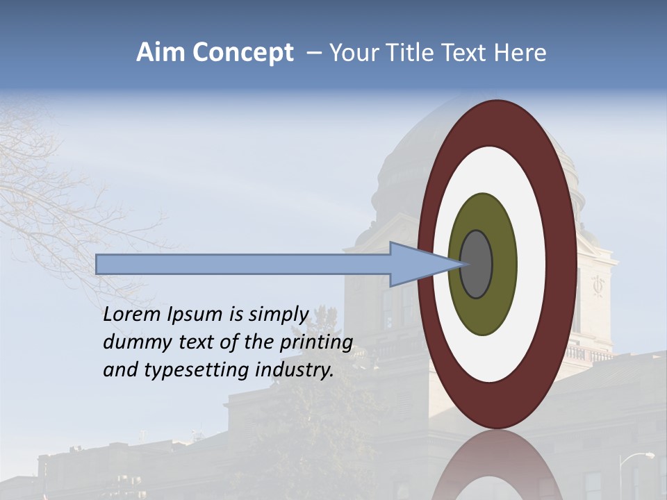 The Montana State Capitol Building In Downtown Helena PowerPoint Template