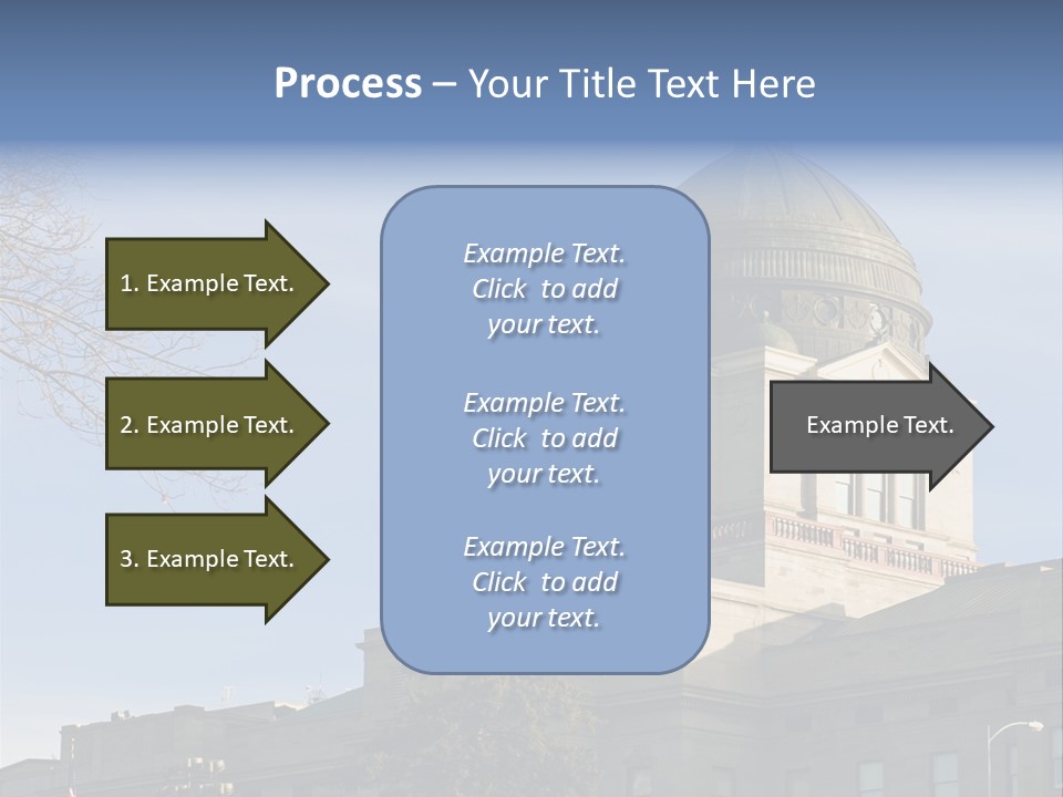 The Montana State Capitol Building In Downtown Helena PowerPoint Template