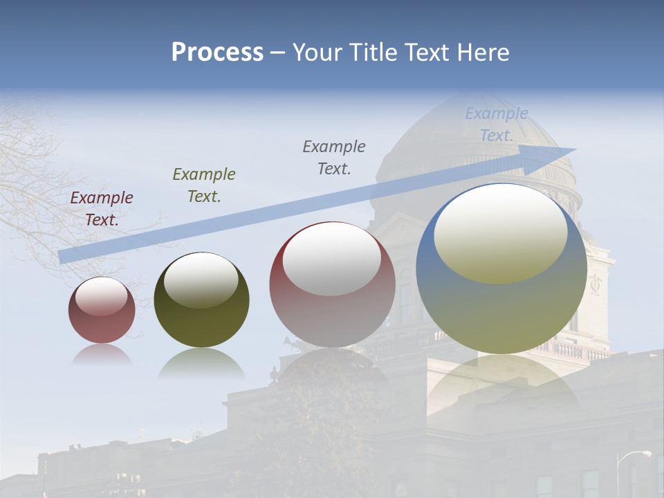 The Montana State Capitol Building In Downtown Helena PowerPoint Template