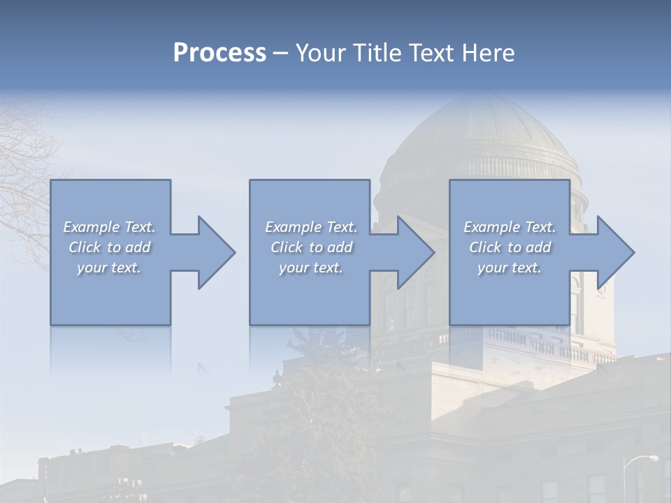 The Montana State Capitol Building In Downtown Helena PowerPoint Template