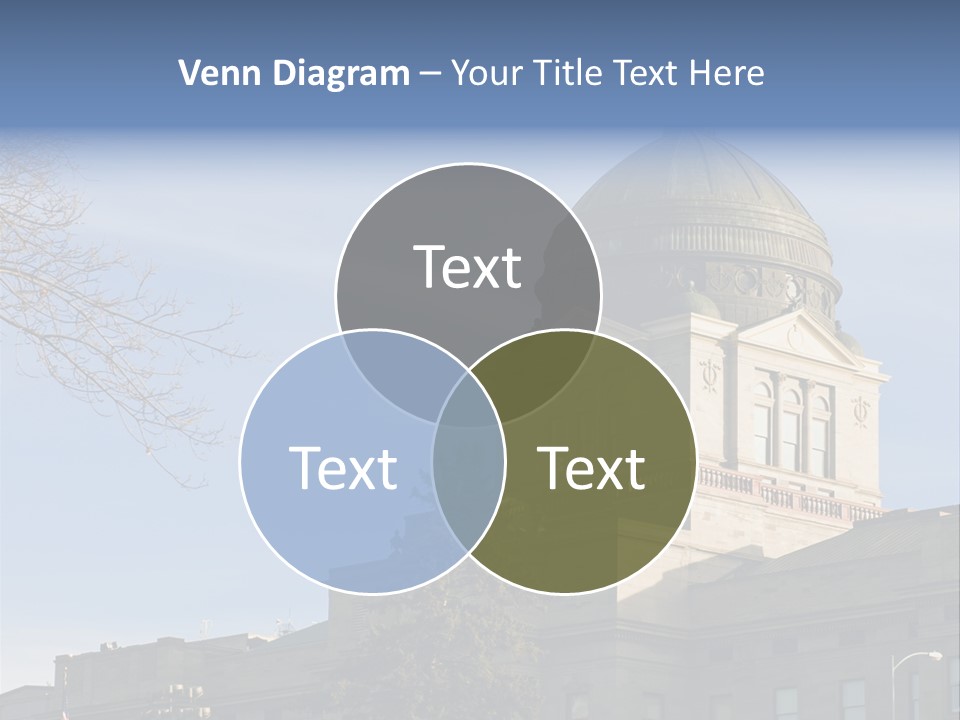 The Montana State Capitol Building In Downtown Helena PowerPoint Template