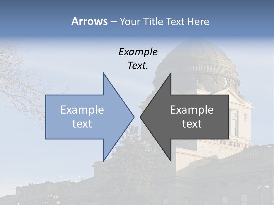 The Montana State Capitol Building In Downtown Helena PowerPoint Template