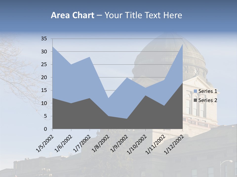 The Montana State Capitol Building In Downtown Helena PowerPoint Template