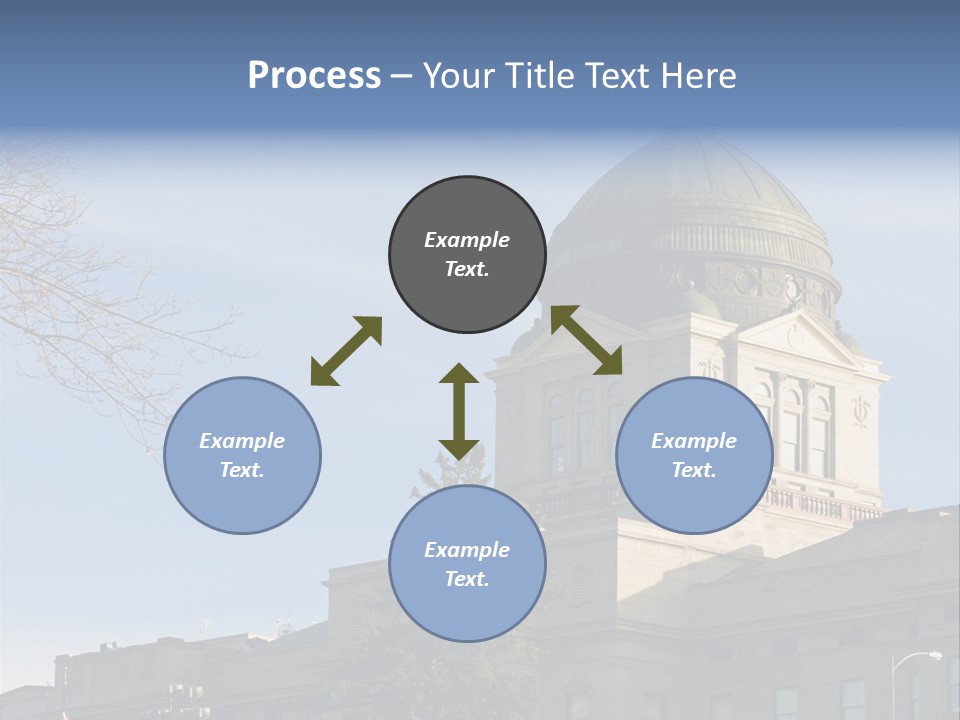 The Montana State Capitol Building In Downtown Helena PowerPoint Template