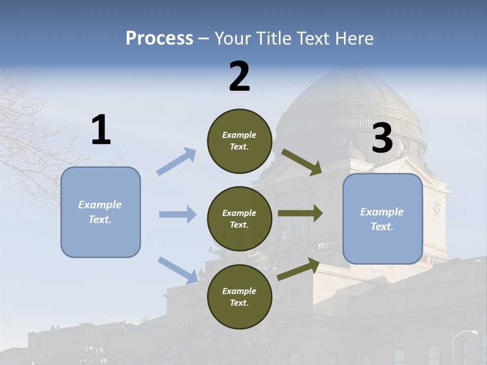 The Montana State Capitol Building In Downtown Helena PowerPoint Template