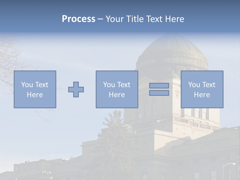 The Montana State Capitol Building In Downtown Helena PowerPoint Template