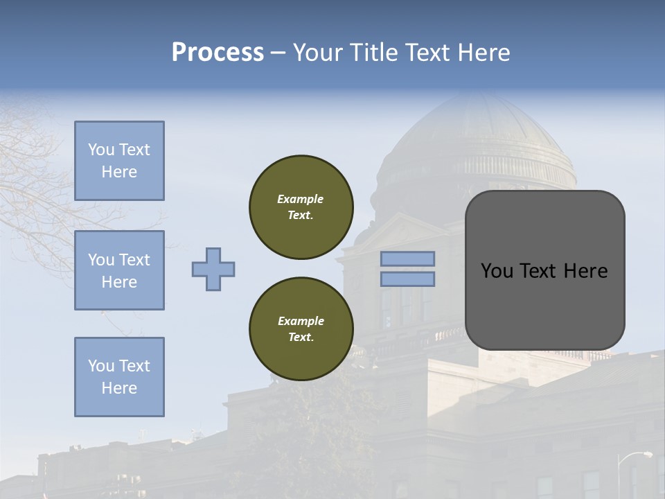 The Montana State Capitol Building In Downtown Helena PowerPoint Template