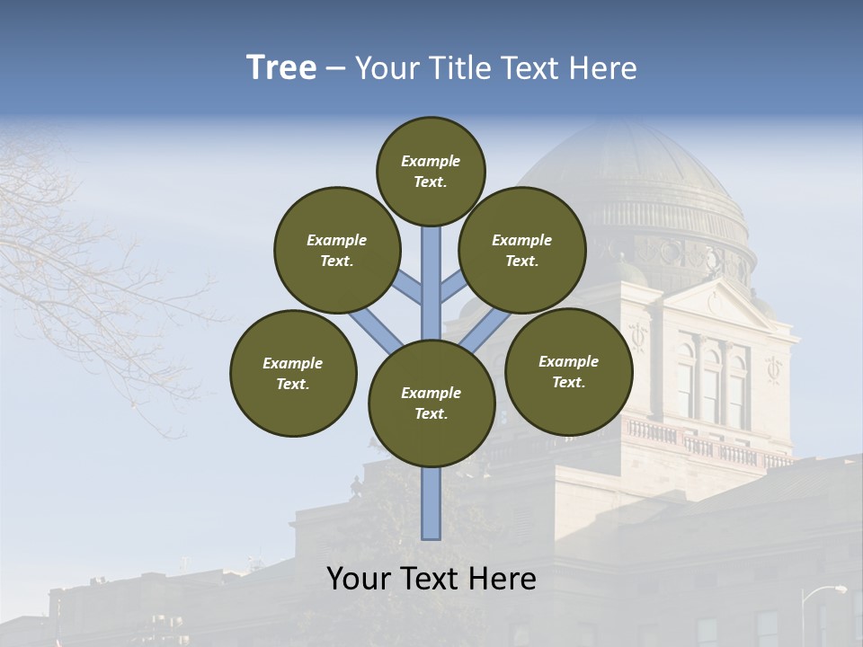 The Montana State Capitol Building In Downtown Helena PowerPoint Template