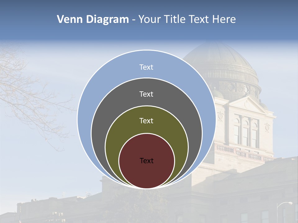 The Montana State Capitol Building In Downtown Helena PowerPoint Template