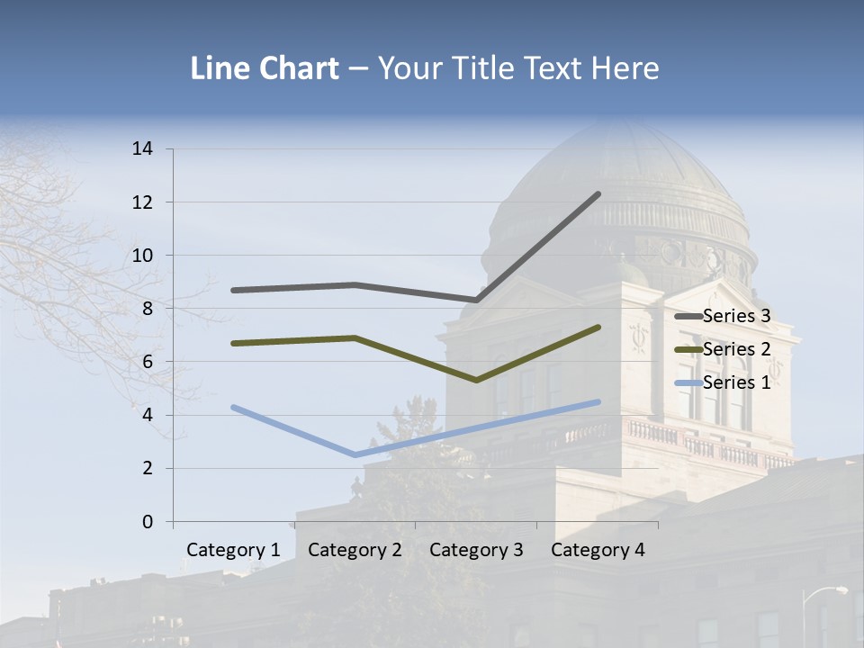 The Montana State Capitol Building In Downtown Helena PowerPoint Template