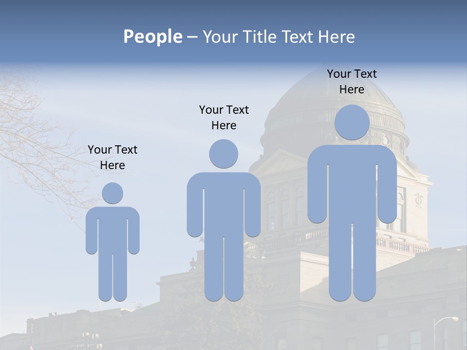 The Montana State Capitol Building In Downtown Helena PowerPoint Template