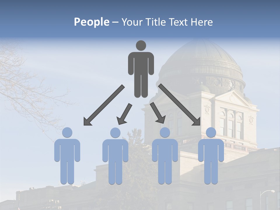 The Montana State Capitol Building In Downtown Helena PowerPoint Template