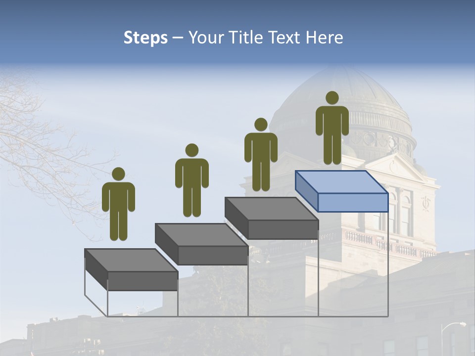 The Montana State Capitol Building In Downtown Helena PowerPoint Template