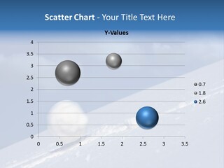 Snow Ball Slides Downhill And Speeds Up. PowerPoint Template