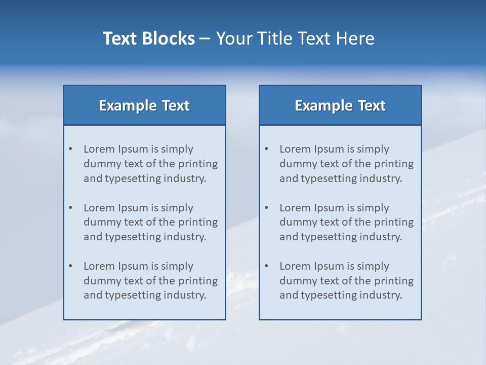 Snow Ball Slides Downhill And Speeds Up. PowerPoint Template