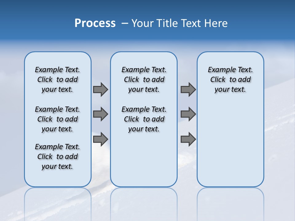 Snow Ball Slides Downhill And Speeds Up. PowerPoint Template