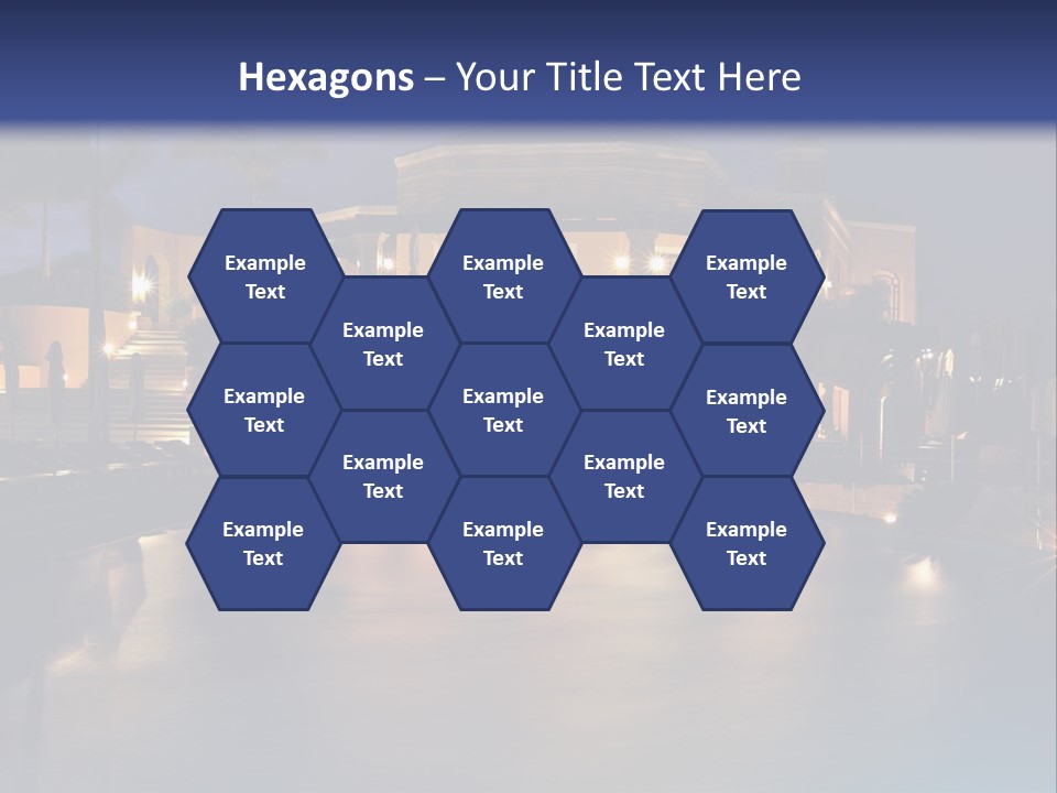 Luxury Hotel At Night PowerPoint Template