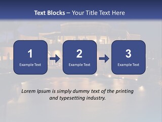 Luxury Hotel At Night PowerPoint Template