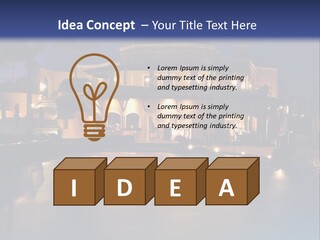 Luxury Hotel At Night PowerPoint Template