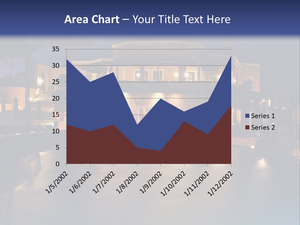 Luxury Hotel At Night PowerPoint Template