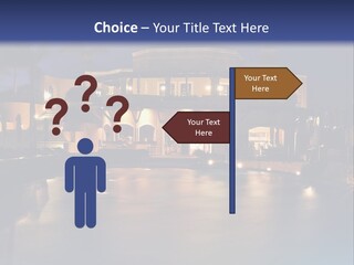 Luxury Hotel At Night PowerPoint Template
