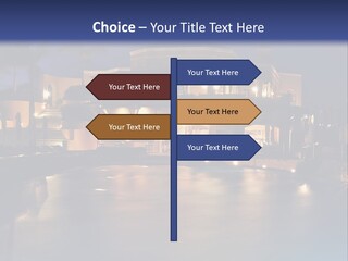 Luxury Hotel At Night PowerPoint Template