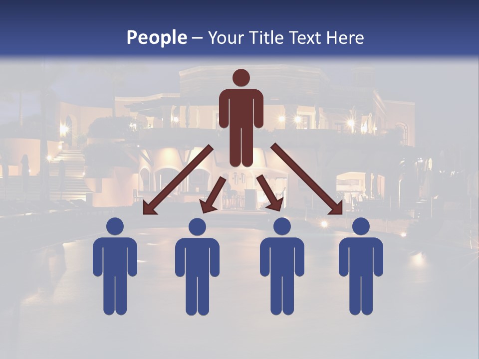Luxury Hotel At Night PowerPoint Template