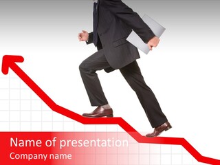 Conceptual Image Of Business Progress Or Growth PowerPoint Template