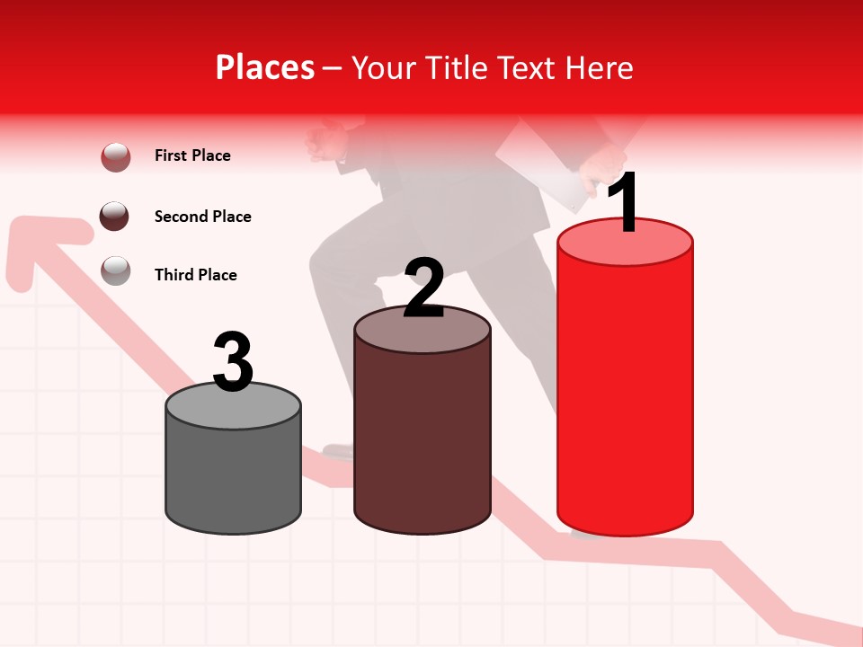 Conceptual Image Of Business Progress Or Growth PowerPoint Template