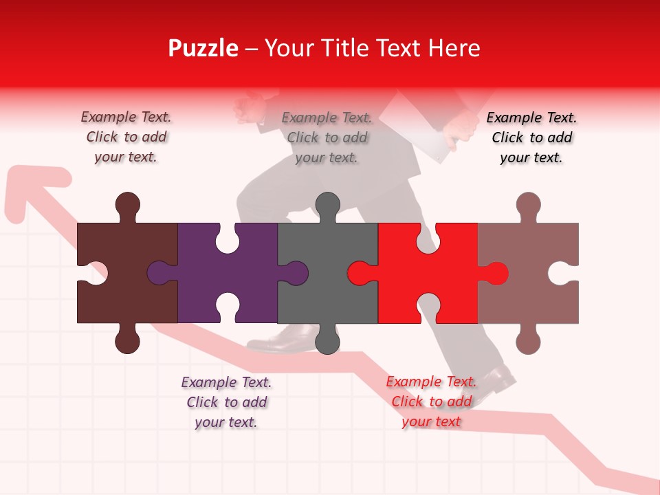 Conceptual Image Of Business Progress Or Growth PowerPoint Template