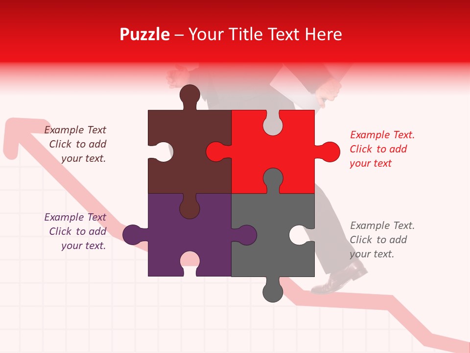 Conceptual Image Of Business Progress Or Growth PowerPoint Template