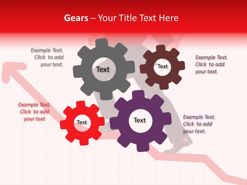 Conceptual Image Of Business Progress Or Growth PowerPoint Template