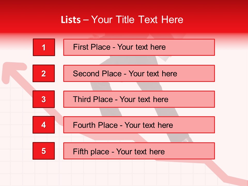 Conceptual Image Of Business Progress Or Growth PowerPoint Template