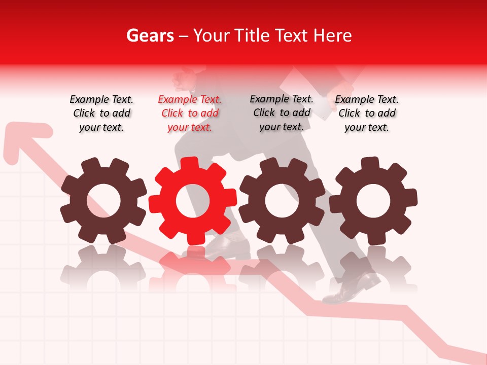 Conceptual Image Of Business Progress Or Growth PowerPoint Template